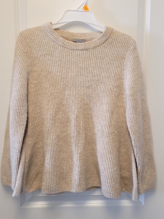 COS Sweaters - COS 73% Wool Sweater Women’s XS Cream Beige Flared A-Line Hem